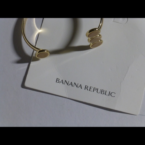 Banana republic bangle cuff gold cream brown - Picture 8 of 14